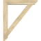 Ekena Millwork Traditional Slat Rough Sawn Bracket w/ Offset Brace, Douglas Fir, 6"W x 32"D x 38"H BKT0604X32X38TRA06RDF - alternate 2